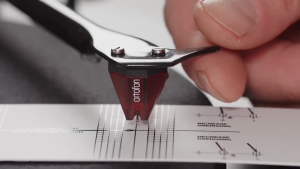 Ortofon แผ่นวัดแนวหัวเข็ม Alignment Tool PVC Protractor Cartridge Tonearm เครื่องเล่นแผ่นเสียง Turntable Vinyl Record Player