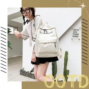 TKGril สวยฉ่ำมาก กระเป๋าเป้สะพายหลังแฟชั่นใบใหญ่สะใจ เหมาะแก่การใช้งานและพกพาของเยอะๆสีคุมโทนมากๆราคาถูก คุ้มมากรุ่นนี้ ต้องมีนะคะ