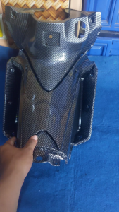 LEGSHILD TENGAH KONTAK DAN COVER TENGAH BODY ALUS SUPRA 125 F1 INJEKSI KARBON