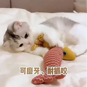 ตุ๊กตาแคทนิป ปลาแคทนิป ของเล่นแมว แคทนิป 20CM แบรนด์ใหม่ 100% คุณภาพสูง