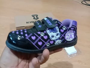 Sepatu Sekolah Anak Perempuan Karakter Cantik Kuda Pony Kitty Frozen Elsa Warna Hitam Ping Ungu Umur 6-10 Tahun Paud Tk Sd-Kelas 1 2 3 4 5 6 7 8 9 0-KIDZTUBS1750061424