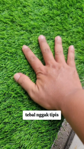 1m x 7m | Rumput Sintetis Swiss 3cm | Hijau Tebal Halus | Premium