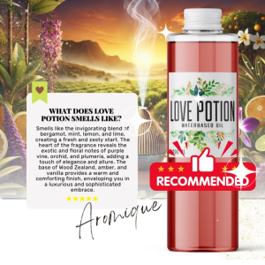 LOVE POTION Aromique Water Soluble Oil | Premium Scent for Humidifiers & Diffusers Eco-Friendly 1L