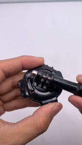 360 degree rotating helmet mount with screws For GoPro Hero 12 SJCAM Yi DJI Action Kamera Aksesoris