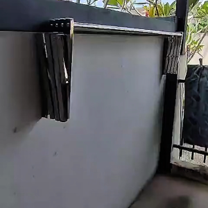 stainless steel Jemuran dinding lipat/Jemuran baju pakaian dinding Jemuran handuk 100cm-200cm Jemuran Baju Lipat Hemat Tempat Jemuran Dinding Tahan Lama 3 Bulan Garansi - Lazada