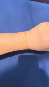 Gelang Emas Asli Kadar 70 16K Tambang Rantai Tangan Fancy Ringan