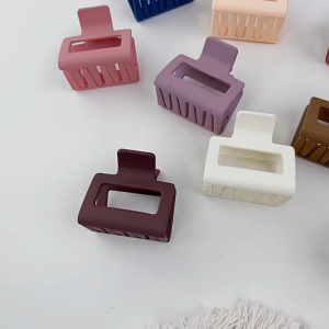 Jedai Jepit Rambut Wanita Bahan Plastik Jedai Doff & Jepitan Rambut Model Kotak Polos Clip