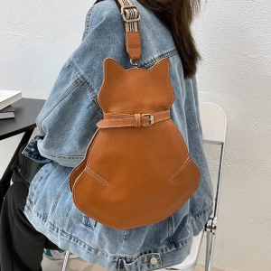 TAS SELEMPANG KULIT WANITA | BENTUK LUCU | NEKOMATA