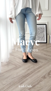 La Vita E Bella Maeve Foldable Ballerina Sepatu Flat Shoes Wanita Pita [LV 9104]