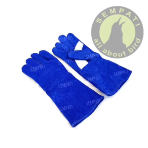 SEMPATI Sarung Tangan Elang Suade Fullset Sepasang Kanan Kiri Safety Glove Latih Burung Elang Hantu Falconry Parrot Musang Kakatua Macau Parot Gloves Alap Kabit Castrel Reptil Sugar Glider Dll SRG