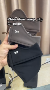 Khẩu trang chống tia UV khẩu trang vải chống nắng dày gọng cao su che gò má UPF50+ lót lông cừu - Happy Home 4U
