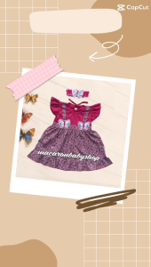 Desain Baju Bayi Perempuan Cantik & Free Bandana