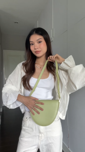 Muse Aria Gibbous Shoulder Bag กระเป๋าสะพายหนังแท้ สะพายข้าง สไตล์เกาหลี