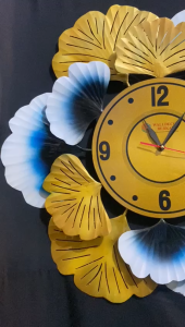 Walldecor Berkah Hiasan Jam Dinding Mewah 80x80 3D Luxury Clock Wall Dekor Aesthetic Bahan Besi