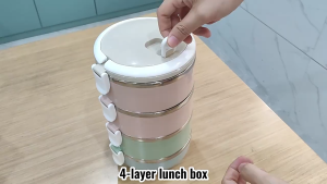 Pastel Stainless Steel Lunch Box Thermal Food Containers Insulated Bento Box Storage / Bekas Bekal Makanan