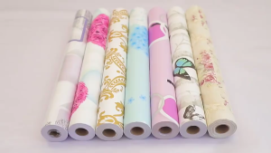 Wallpaper Sticker Dinding Pvc Motif Marmer Hitam Panjang 10Meter x Lebar 45CM