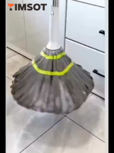 TIMSOT Self Wringing Mop Magic Tornado swob Indoor Quick Dry Easy Spin Mop Floor Tile Cleaning Household Cloth Wet Tool