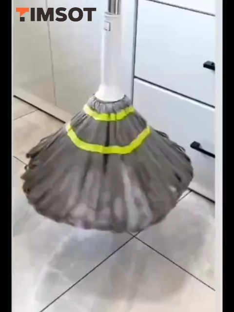 TIMSOT Self Wringing Mop Magic Tornado swob Indoor Quick Dry Easy Spin Mop Floor Tile Cleaning Household Cloth Wet Tool
