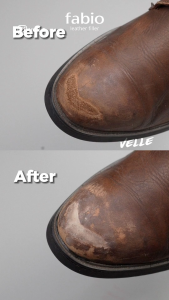 Dempul kulit leather filler repair penambal cream krim ke kulit sepatu tas sofa jok mobil kulit sintetis yang lecet goresan retak robek kelupas mengelupas lubang coakan - Fabio