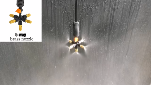 5PCS 6mm Adjustable Sprayer Brass Misting Nozzle Atomizing Sprinkler for Garden Irrigation Industry Cooling