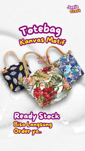 Kerajinan Jogja - Totebag kanvas wanita totebag tali sumbu murah meriah