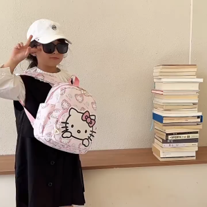 Sanrio Kids School Bag My Melody Cinnamoroll Hello Kitty Backpack Children Kindergarten School Bag