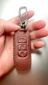 Bao da chìa khoá ô tô Mazda 3 Mazda 6  M2 CX5 CX8 CX9 ốp khóa 2 và 3 nút bấm chất liệu bằng da nguyên chất cao cấp