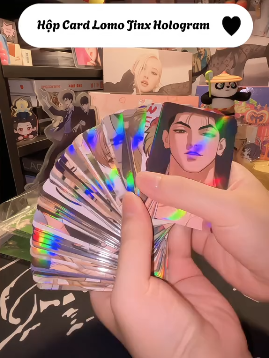 Korean Comics Photocard Lezhin Lomo Card Jinx Pearl Boy 징크스 Painter Night Collection Laser Kad 55pcs