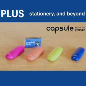 Bấm Kim Mini Nhỏ Gọn Thương Hiệu PLUS Nhật Bản Chất liệu cao cấp và an toàn Tiện Lợi Mang Đi