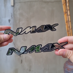 GTR Emblem NMAX 2 PCS 3D Logo Timbul Aksesoris Variasi Motor NMAX