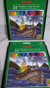 Joyko Pensil Warna 24 Warna CP 104 Woodless Colour Pencil: Alat Tulis Pinsil Warna