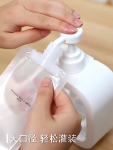 Portable Travel Fluid 1PC 30/50/100ML Makeup Packing Bag Transparent Flip Cap Packaging Plastic Bekas Sabun Travel