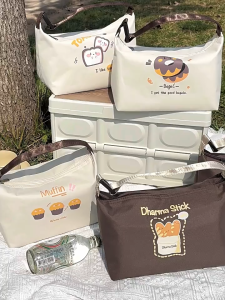 Túi Đựng Hộp Cơm Trưa Giữ Nhiệt Thân Thiện Với Môi Trường Họa Tiết Dễ Thương