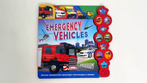 Emergency Vehicles Sound Book With 10 Buttons (Hardcover) For Kids