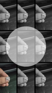 Cincin Wanita Rose Quartz & Perak 925 Kembang Rosella