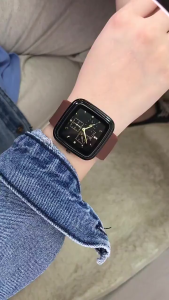Jam Tangan M206 Rubber Silikon Sport Fashion Segi Watch Chrono Korea Analog Quartz Gaya Popularitas Murah Cowok