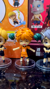 Móc khóa mô hình Haikyuu chibi Vua bóng chuyền Koshi Yu Nishinoya Kei Tobio Kageyama Shoyo Hinata Kenma