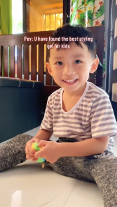 Sevich Hair Gel for Kids Boy 125ml Non-irritating Children Hair Pomade Gentle Kids Hair Styling Stick Gel Wax