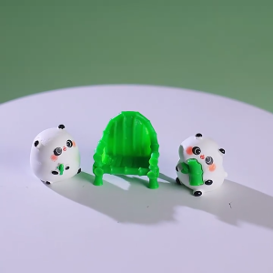 Glowing Bamboo Panda Set 7pcs Handcrafted Miniature Pandas Ideal For Gardens Mossy Lawns Mini Bamboo Decor And Gardening Displays