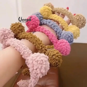 Bando Telinga Beruang | Aksesoris Rambut Bando Karakter Lucu Fashion Wanita Trendy