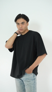 KIZARU Heavyweight Boxy Oversized 16s T-Shirt Basic BLACK