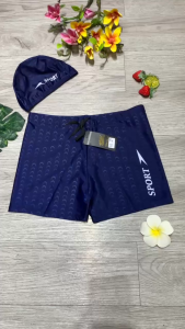 Quần Bơi Và Mũ Dành cho nam đi biển mùa hè cao cấp đủ size từ 60kg đến 90kg BINSPORTS QB014