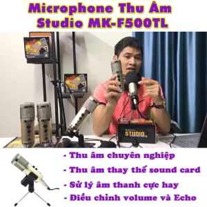Micro livestream 3trong1 MK-F200TL/MK-F500TL/MK-F600TL - Micro thu âm cho điện thoại và máy tính