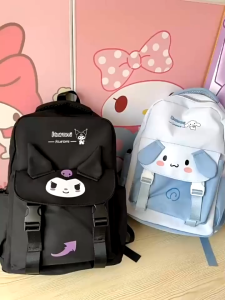 Sanrio School Bag Kuromi Melody Cinnamoroll Student Backpack Girl Outdoor Backpack