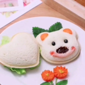 🔥Moheted👍 DIY Sandwich Bread Mold Toast Love Car Bear Bunny Cat Bread Mold