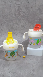 KELONTONG - Sakumini 3in1 Duckbill Training Cup Straw Anti Sedak Ukuran 300ml