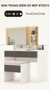 FREESHIP HCM - Bộ Bàn Trang Điểm + Gương + Ghế Ngồi Tatana BTD013 - có thiết kế theo yêu cầu