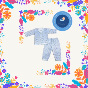 Baju Bayi Katun Setelan Lengan Panjang Piko Laster: 3 & 6 Set