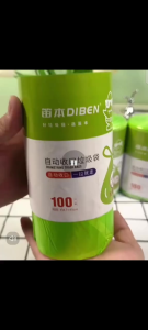 100Pcs Beg Sampah Beg Sampah Anti Nyamuk  Garbage Bag Mosquito Repellent Dustbin Bag Rubbish Bin Bag Drawstring Thickened Trash Bag Plastik Sampah