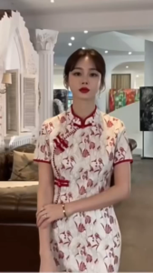 Q20 Dress Cheongsam Qipao Red premiere